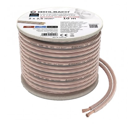 Oehlbach D1C102 SP 25 2x2,50mm² 10 Metre Hoparlör Kablosu